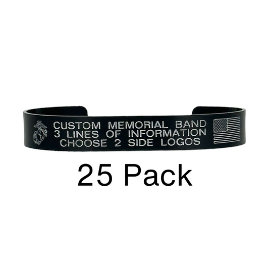 Custom Honor Bracelet 3 Line - (25 PK)