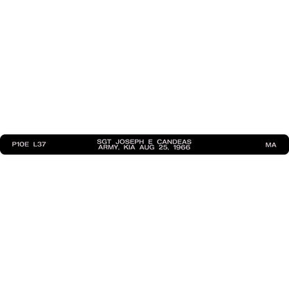 SGT Joseph E Candeas Honor Bracelet