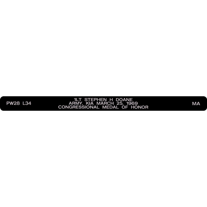 1LT Stephen H Doane Honor Bracelet