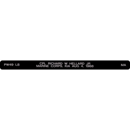 CPL Richard W Hellard JR Honor Bracelet
