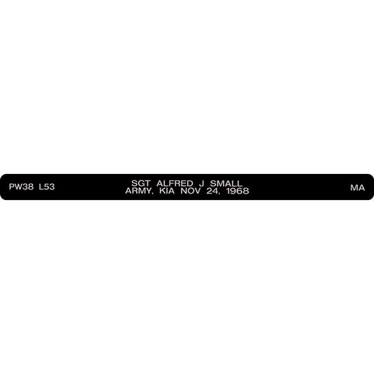 SGT Alfred J Small Honor Bracelet