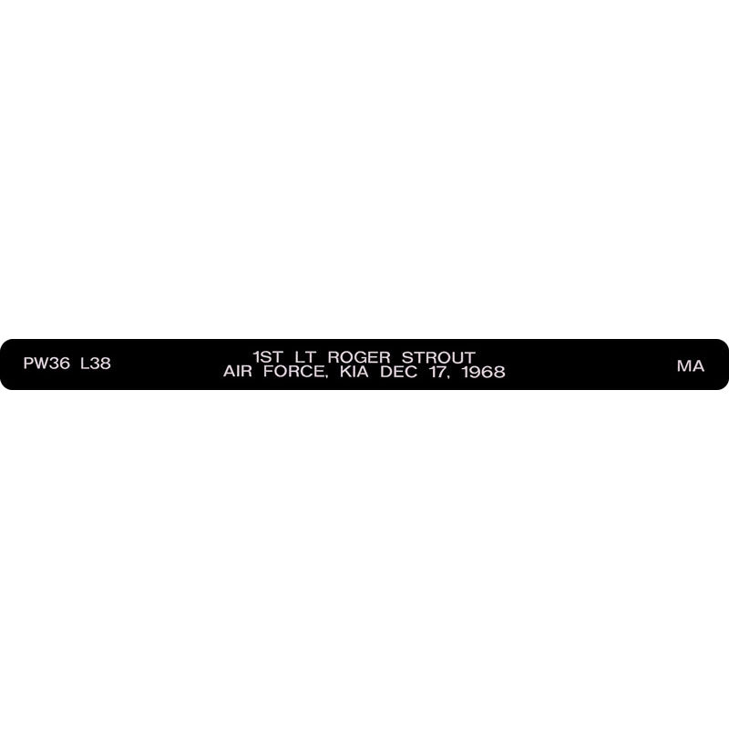 1st LT Roger Strout Honor Bracelet