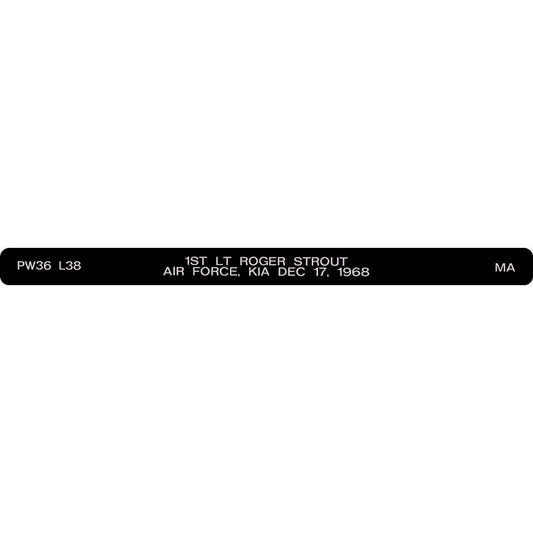 1st LT Roger Strout Honor Bracelet