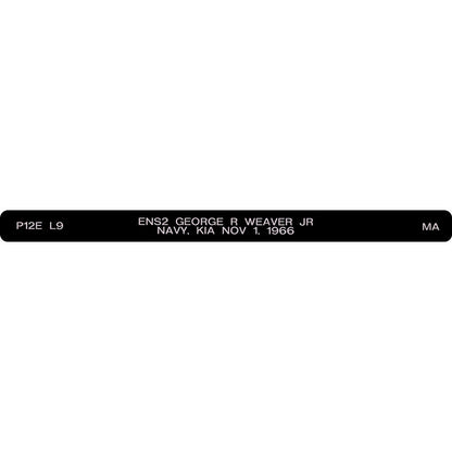 ENS2 George R Weaver Jr Honor Bracelet