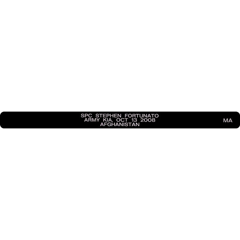 SPC Stephen Fortunato Honor Bracelet