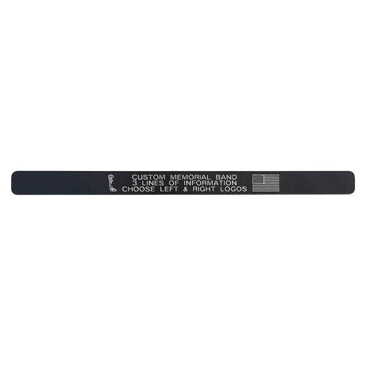 Custom Military Memorial Bracelet 1/2" | Personalized 3-Line Engraved Bracelet