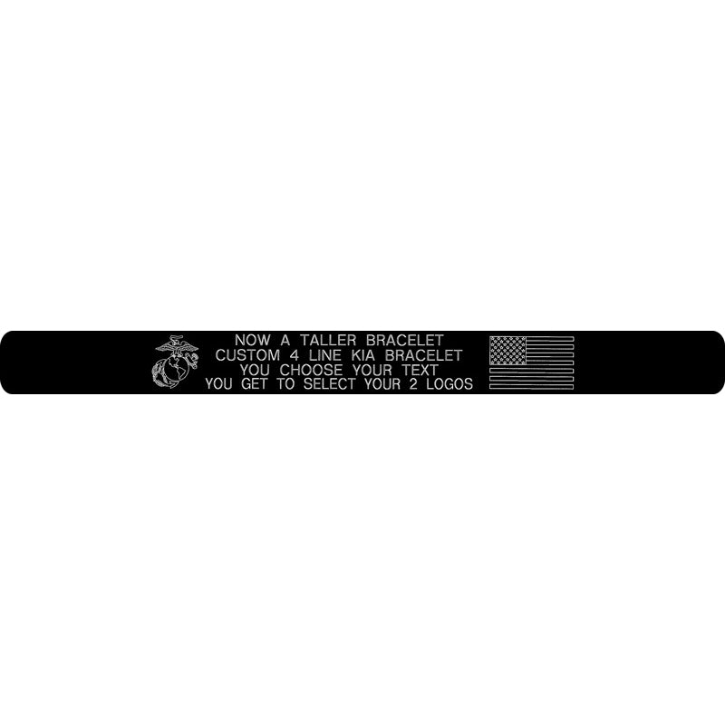 Custom Honor Bracelet 4 Line - 5/8" Thick (EA)